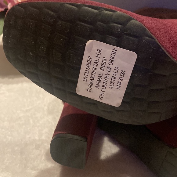 NEW ROCKPORT HELENA CUFFED BOOTIE Size 9 Color Wine - Picture 11 of 16